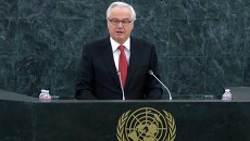 Посол России в ООН Виталий Чуркин на пленарном заседании Генеральной Ассамблеи в Нью-Йорке Посол России в ООН Виталий Чуркин на пленарном заседании Генеральной Ассамблеи в Нью-Йорке
