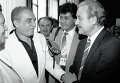 Писатель Габриэль Гарсия Маркес и председатель Госкино СССР Александр Камшалов Писатель Габриэль Гарсия Маркес и председатель Госкино СССР Александр Камшалов