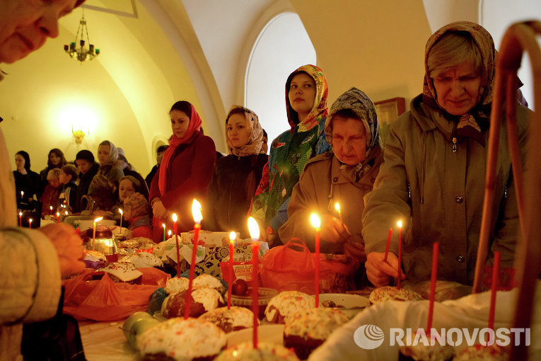 Празднование Пасхи в Томске Празднование Пасхи в Томске