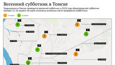 Общегородской субботник в Томске Общегородской субботник в Томске