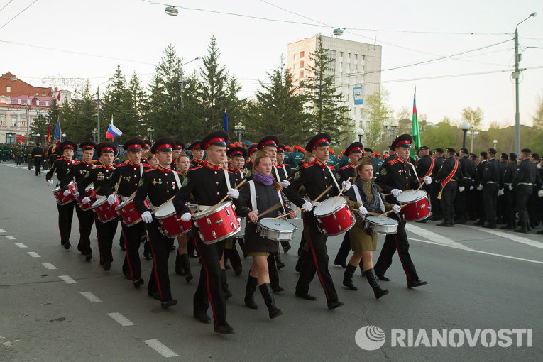 Репетиция Парада Победы в Томске Репетиция Парада Победы в Томске