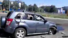 Последствия артиллерийского обстрела Донецка. Съемка очевидца Последствия артиллерийского обстрела Донецка. Съемка очевидца