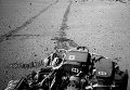 Снимок с марсохода Curiosity оставленных им следов Снимок с марсохода Curiosity оставленных им следов