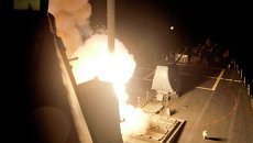 Запуск ракеты Томагавк с борта корабля ВМС США в Красном море 23 сентября 2014 Запуск ракеты Томагавк с борта корабля ВМС США в Красном море 23 сентября 2014