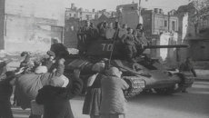 Освобождение Киева от немецко-фашистских захватчиков. Съемки 1943 года Освобождение Киева от немецко-фашистских захватчиков. Съемки 1943 года