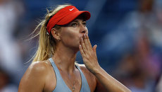 Мария Шарапова после победы над Александрой Дулгеру во втором туре US Open Мария Шарапова после победы над Александрой Дулгеру во втором туре US Open