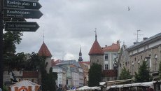 The capital of Estonia, Tallinn.  Archival photo