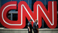 Логотип телеканала CNN. Архивное фото Логотип телеканала CNN. Архивное фото