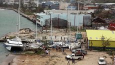 Поврежденные в результате циклона Пэм лодки в столице Вануату Поврежденные в результате циклона Пэм лодки в столице Вануату