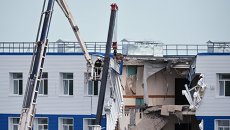 Обрушение здания учебного центра ВДВ в Омской области. Архивное фото Обрушение здания учебного центра ВДВ в Омской области. Архивное фото
