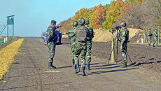 Украинские пограничники на границе с Россией Украинские пограничники на границе с Россией