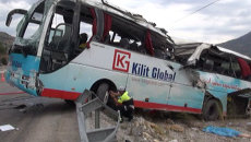 Автобус с туристами попал в крупное ДТП в Турции. Кадры с места аварии Автобус с туристами попал в крупное ДТП в Турции. Кадры с места аварии