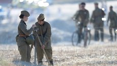 Участники реконструкции массового сражения Оборона Севастополя в рамках Крымского военно-исторического фестиваля Федюхины высоты Участники реконструкции массового сражения Оборона Севастополя в рамках Крымского военно-исторического фестиваля Федюхины высоты