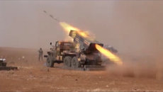 Сирийские солдаты обстреляли скрывавшихся в горах Алеппо боевиков ИГ Сирийские солдаты обстреляли скрывавшихся в горах Алеппо боевиков ИГ