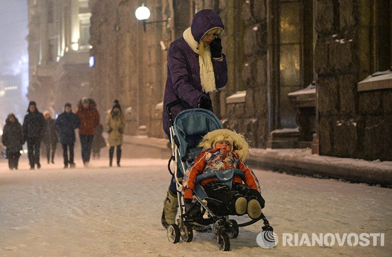 Снегопад в Москве Снегопад в Москве