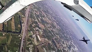 lavori di combattimento del russo Su-25 in Siria.  foto d'archivio