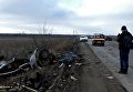 Микроавтобус подорвался на мине в Донбассе Микроавтобус подорвался на мине в Донбассе