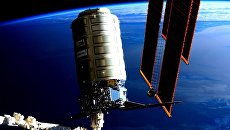 Automatic cargo spaceship Cygnus.  February 19, 2016. Archive photo