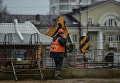 Строительство станции метро Хорошевская Третьего пересадочного контура Строительство станции метро Хорошевская Третьего пересадочного контура