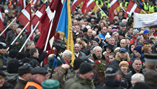 Шествие легионеров СС и их сторонников в Риге, Латвия. 16 марта 2016 Шествие легионеров СС и их сторонников в Риге, Латвия. 16 марта 2016