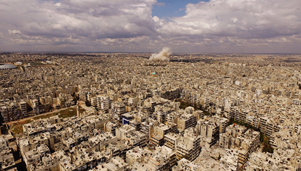 Вид на город Алеппо