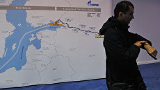 Схема второй ветки газопровода Северный поток. Архивное фото Схема второй ветки газопровода Северный поток. Архивное фото