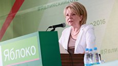 Председатель партии Яблоко Эмилия Слабунова. Архивное фото Председатель партии Яблоко Эмилия Слабунова. Архивное фото