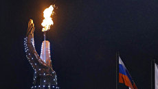 Огонь международных спортивных игр Дети Азии. Архивное фото Огонь международных спортивных игр Дети Азии. Архивное фото