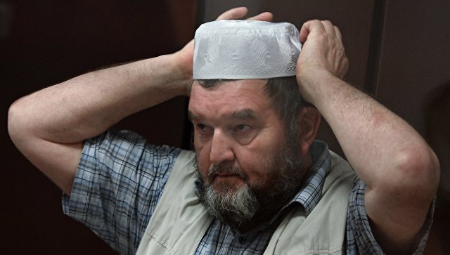 Настоятель московской мечети Ярдям, шейх Махмуд Велитов в Бутырском суде Москвы. Архивное фото