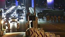 La situazione sul ponte sul Bosforo a Istanbul.  16 lug 2016