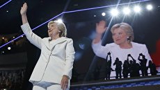 Кандидат в президенты США Хиллари Клинтон. 28 июля 2016 Кандидат в президенты США Хиллари Клинтон. 28 июля 2016