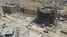 Путь снабжения города Алеппо с северной стороны, квартал Бани-Зейд Путь снабжения города Алеппо с северной стороны, квартал Бани-Зейд