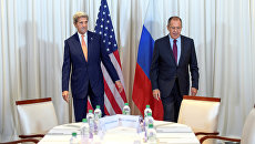 Глава МИД РФ Сергей Лавров и госсекретарь США Джон Керри на переговорах по урегулированию сирийского кризиса в Женеве, Швейцария. 26 августа 2016 Глава МИД РФ Сергей Лавров и госсекретарь США Джон Керри на переговорах по урегулированию сирийского кризиса в Женеве, Швейцария. 26 августа 2016