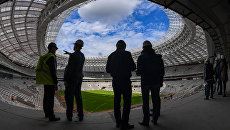 Реконструируемый к Чемпионату мира по футболу FIFA 2018 стадион Лужники в Москве. Архивное фото Реконструируемый к Чемпионату мира по футболу FIFA 2018 стадион Лужники в Москве. Архивное фото