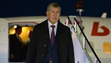Президент Киргизской Республики Алмазбек Атамбаев. Архивное фото Президент Киргизской Республики Алмазбек Атамбаев. Архивное фото