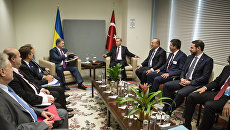 Встреча президентов Украины и Турции Петра Порошенко и Реджепа Эрдогана в рамках 71-й сессии Генеральной Ассамблеи ООН. 21 сентября 2016 Встреча президентов Украины и Турции Петра Порошенко и Реджепа Эрдогана в рамках 71-й сессии Генеральной Ассамблеи ООН. 21 сентября 2016
