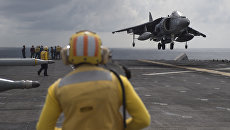 Штурмовик ВВС США McDonnell Douglas AV-8B Harrier II. Архивное фото Штурмовик ВВС США McDonnell Douglas AV-8B Harrier II. Архивное фото