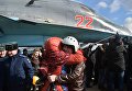 Первая группа бомбардировщиков Су-34 из Сирии приземлилась под Воронежем Первая группа бомбардировщиков Су-34 из Сирии приземлилась под Воронежем