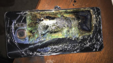 Сгоревший смартфон Samsung Galaxy Note 7 Сгоревший смартфон Samsung Galaxy Note 7