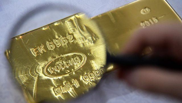 В России производство золота снизилось на 1,4%