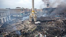Площадь Независимости в Киеве. Февраль 2014. Архивное фото Площадь Независимости в Киеве. Февраль 2014. Архивное фото