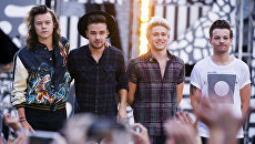 Группа One Direction на телеканале АВС Доброе утро, Америка. Архивное фото Группа One Direction на телеканале АВС Доброе утро, Америка. Архивное фото
