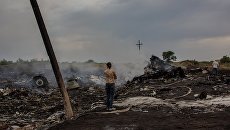 На месте крушения малайзийского самолета Boeing 777 в районе города Шахтерск Донецкой области. Архивное фото На месте крушения малайзийского самолета Boeing 777 в районе города Шахтерск Донецкой области. Архивное фото