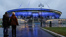 Стадион Зенит-Арена в Санкт-Петербурге. Архивное фото Стадион Зенит-Арена в Санкт-Петербурге. Архивное фото