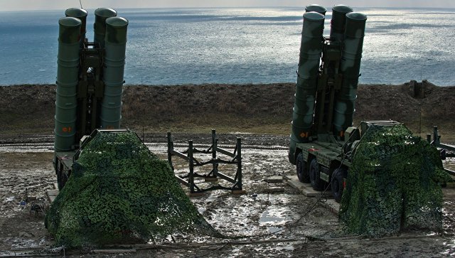 Зенитный ракетный комплекс С-400 Триумф полка противовоздушной обороны в Феодосии