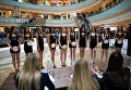 Участницы открытого кастинга национального конкурса Мисс Россия в торговом центре Афимолл Сити в Москве Участницы открытого кастинга национального конкурса Мисс Россия в торговом центре Афимолл Сити в Москве