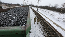 Участники торговой блокады Донбасса. Архивное фото Участники торговой блокады Донбасса. Архивное фото