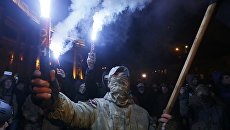 Митинг сторонников блокады Донбасса на Майдане Незалежности в центре Киева Митинг сторонников блокады Донбасса на Майдане Незалежности в центре Киева
