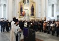 Панихида в Троице-Измайловском соборе Санкт-Петербурга по погибшим при взрыве в метро Панихида в Троице-Измайловском соборе Санкт-Петербурга по погибшим при взрыве в метро