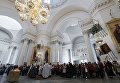 Панихида в Троице-Измайловском соборе Санкт-Петербурга по погибшим при взрыве в метро Панихида в Троице-Измайловском соборе Санкт-Петербурга по погибшим при взрыве в метро